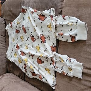 Timon and Pumba long sleeve crop top